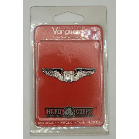 New Vanguard Reg Size Mirror Finish MF Authentic Basic Astronaut Wings Badge - Picture 1 of 2